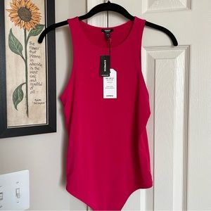 NWT Express Hot Pink Body Contour Bodysuit